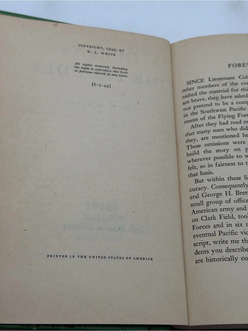 Queens Die Proudly by W. L. White (Hardcover Book, 1943) Former Library Book